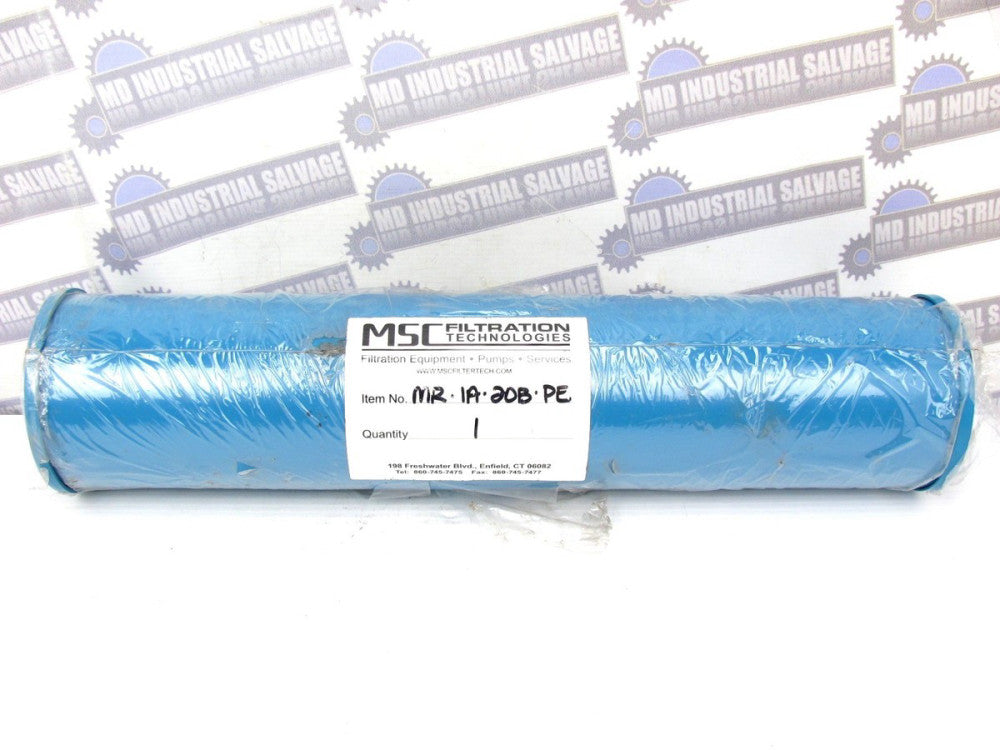 MSC - MR-1A-20B-PE - NEUTRAL WATER FILTER - 20 in x 4.5 in Dia - (NEW)