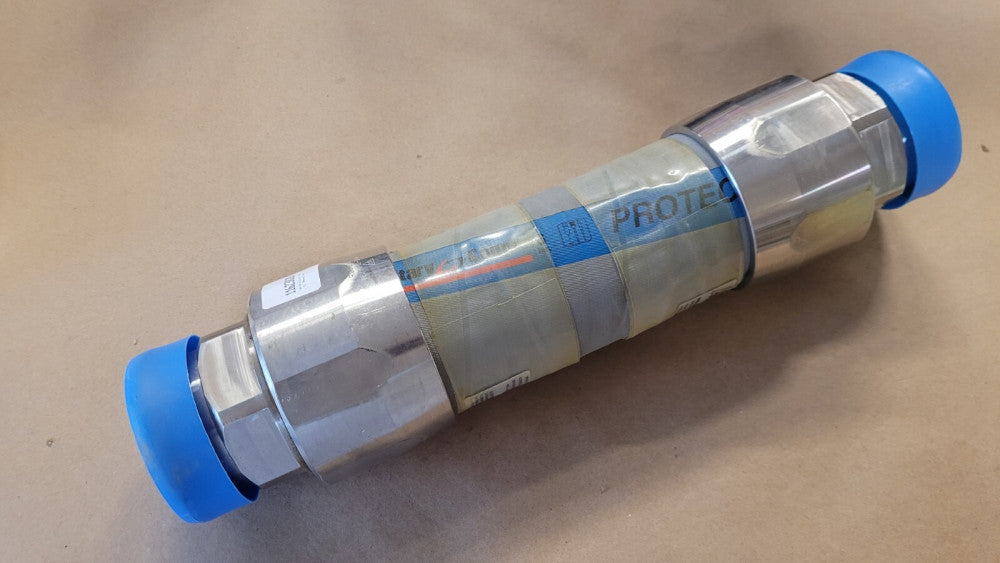 NOS 2-1/2" Sanitary Hose Assembly With Clamp Ends 304 Stainless Steel