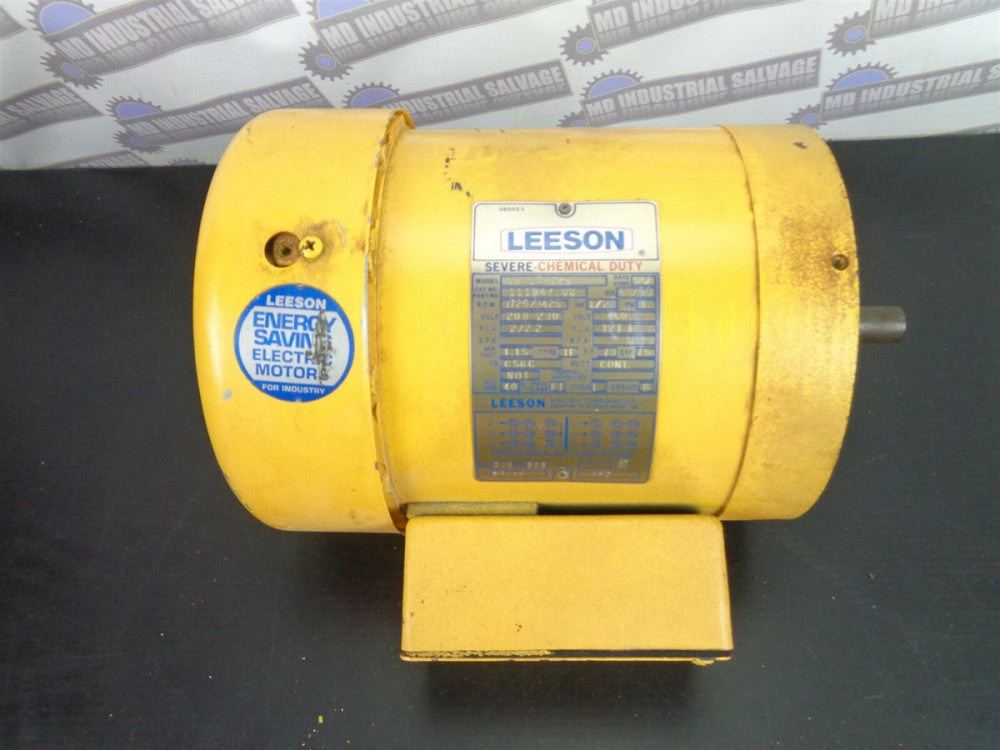 (NEW) LEESON Severe CHEMICAL DUTY MOTOR N6T17WC2A, 1/2 HP, 1425/1725 RPM 111947