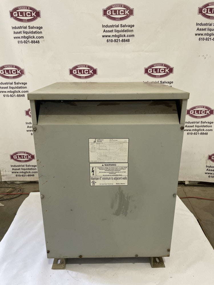 Jefferson Electric 421-7225-000 50 KVA Transformer 1 Phase Step Down
