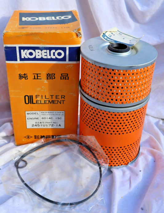 245IU172-1A Kobelco Oil Filter Engine 6D14C 15C Element Replacement Heavy Duty