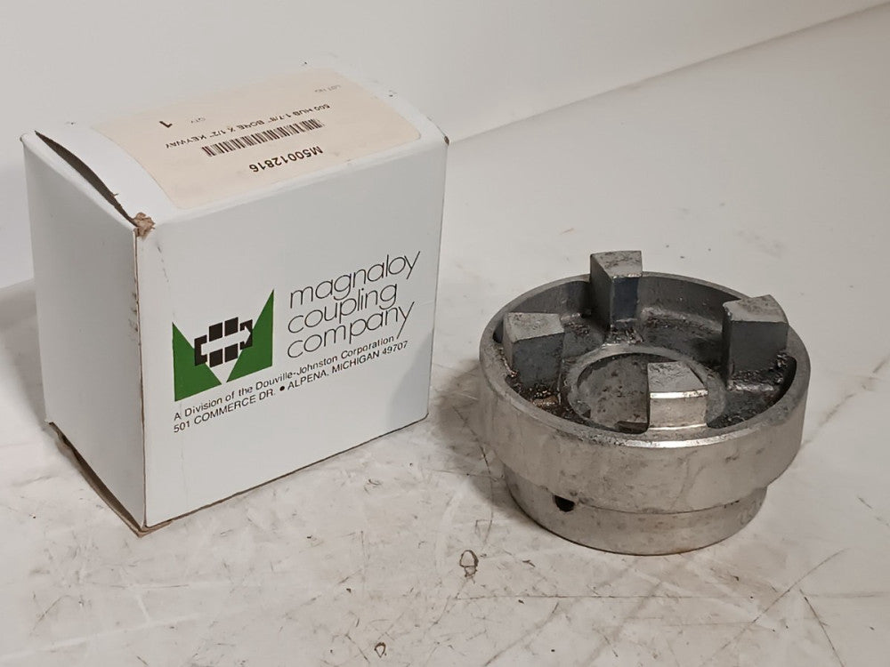 Magnaloy M50012816 500 jaw coupling hub, 1-7/8 in bore, 1/2 in keyway as shown