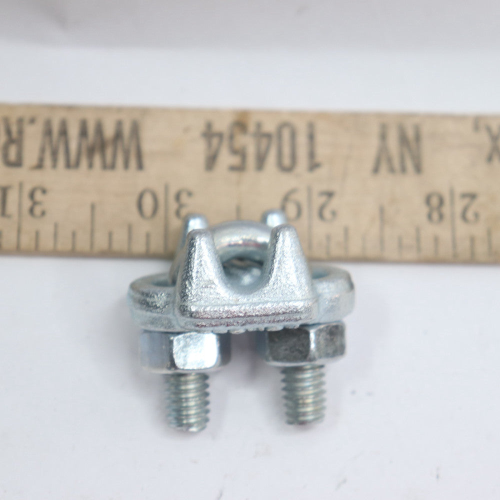 Wire Rope U-Bolt Clip Steel For 1/4" Diameter 4DV35A