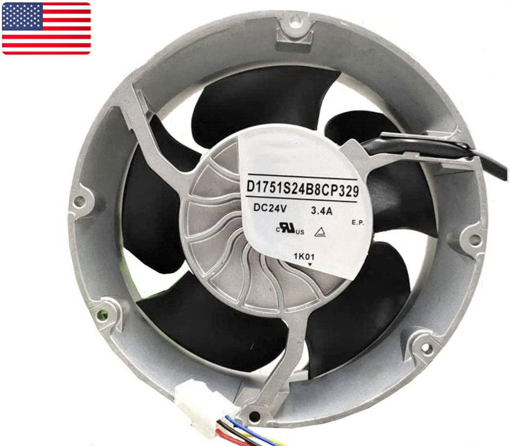 New SERVO D1751S24B8CP329 17251 DC24V 3.4A 4-wire Inverter Cooling Fan - US