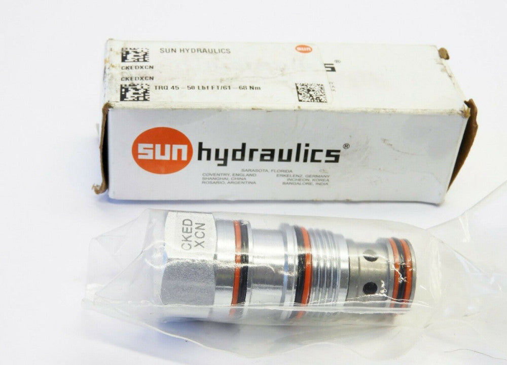 Sun Hydraulics CKED-XCN Directional Check Valve TRQ 45-50 LbfFT/61-68NM CKEDXCN