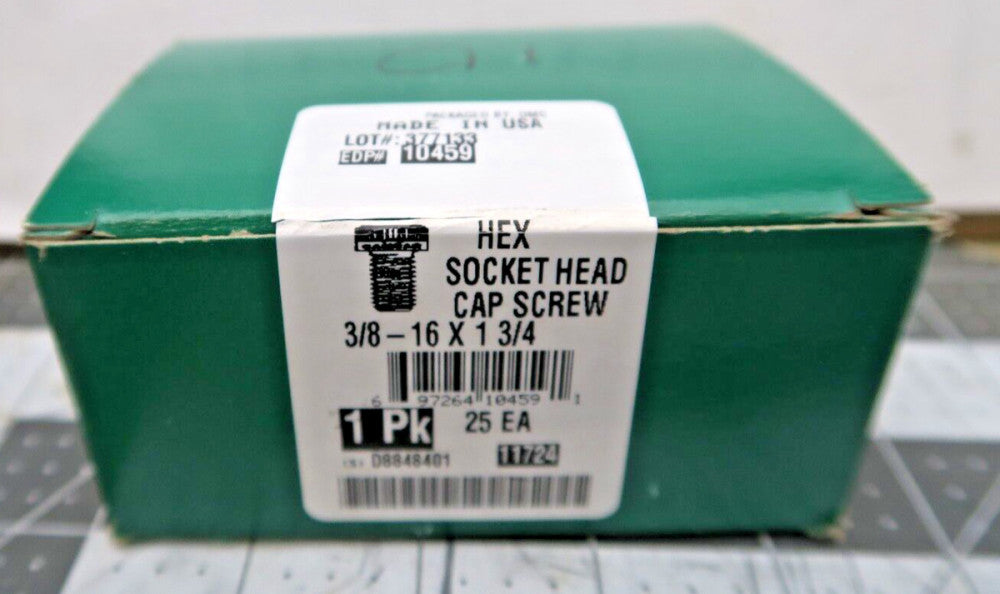 (25) 3/8 -16 x 1-3/4" Socket Head Cap Screw Black Alloy Steel STANLEY CAMCAR[A9F