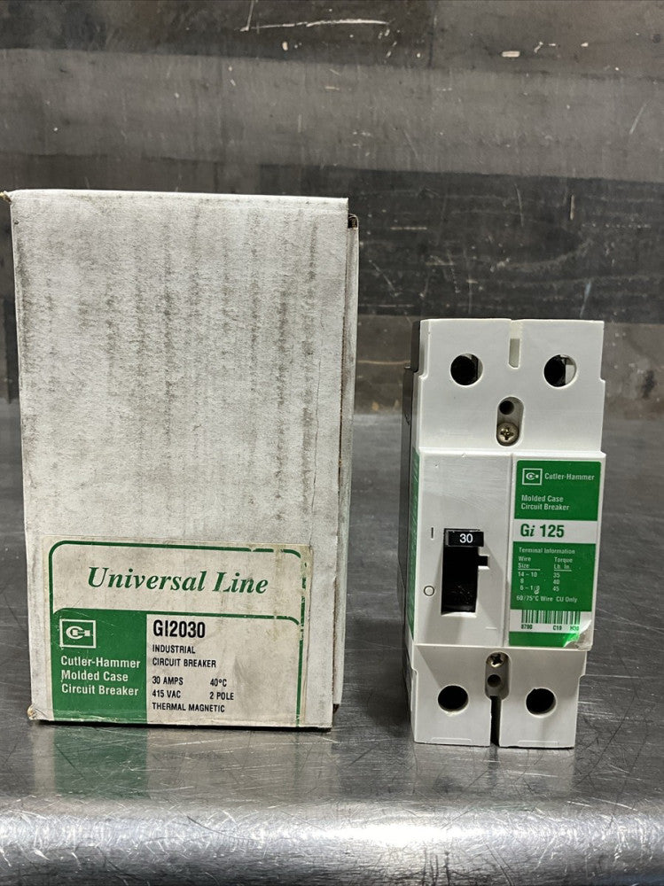 Cutler Hammer GI2030 Gi 125 Circuit Breaker