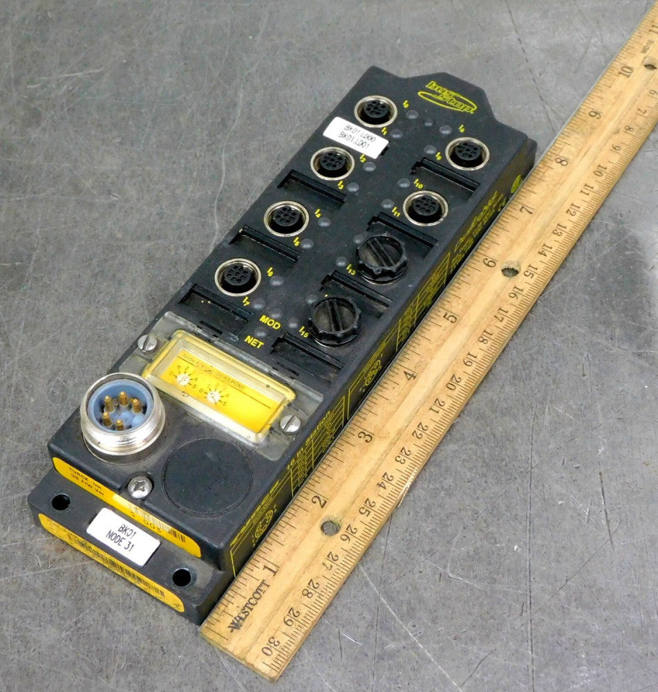Turck FDNL-S1600-W I/O Module 16 PNP Inputs 5-Pin Minifast Short Circuit Protect