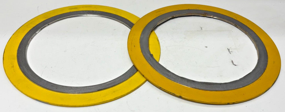 FLEXITALLIC STAINLESS STEEL LOT OF 2 FLEXIBLE GASKET GRAPHITE PIPE SIZE 6" ASME