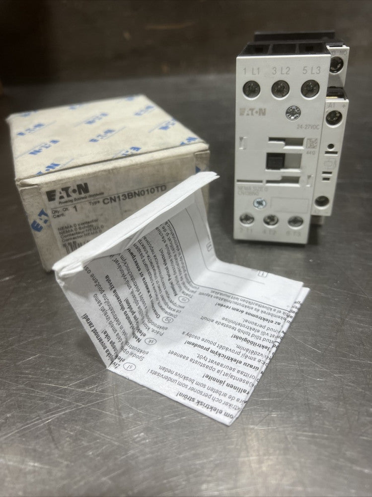 Eaton NSB CN13BN010TD Other Contactors 3P 18A 24VDC Size 0 1NO Nos Surplus