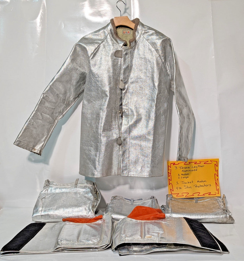 Lot of 8: Gaskets, KareWare Norfab Aluminized Safety Apparel Jacket, Jeans, Leg