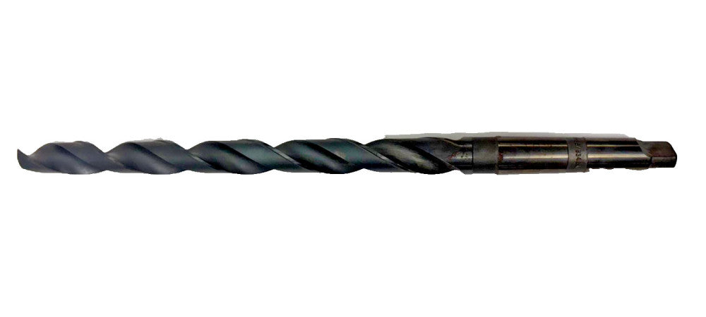 UNBRANDED #3 MORSE TAPER SHANK DRILL BIT, SPIRAL 2 FLUTE, OAL 16-3/4