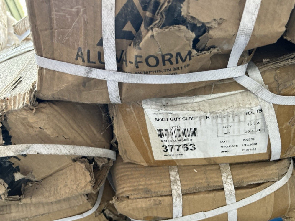 (15) ALUMA-FORM AF931 GUY CLMP STR 3 HOLE 5/8" BOLTS