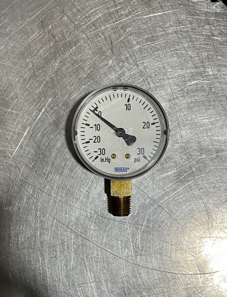Wika  Pressure Gauge 2-1/2in -30-30 psi 1/4in