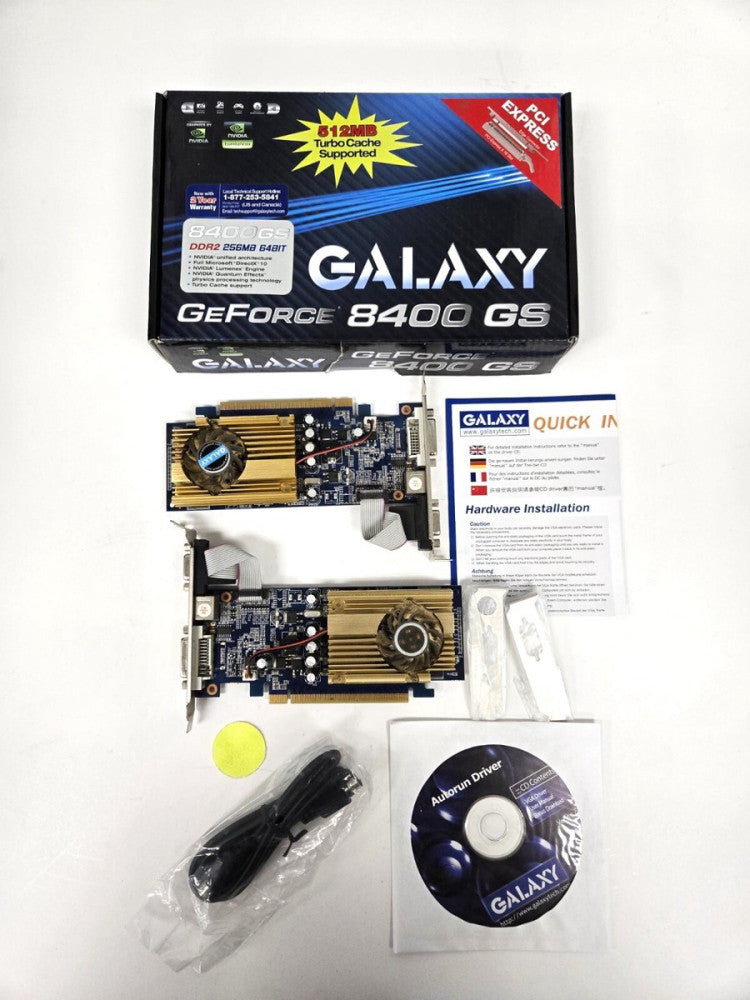NVIDIA GALAXY GE FORCE 8400 GS 84GEE6HDFEXN PCIE
