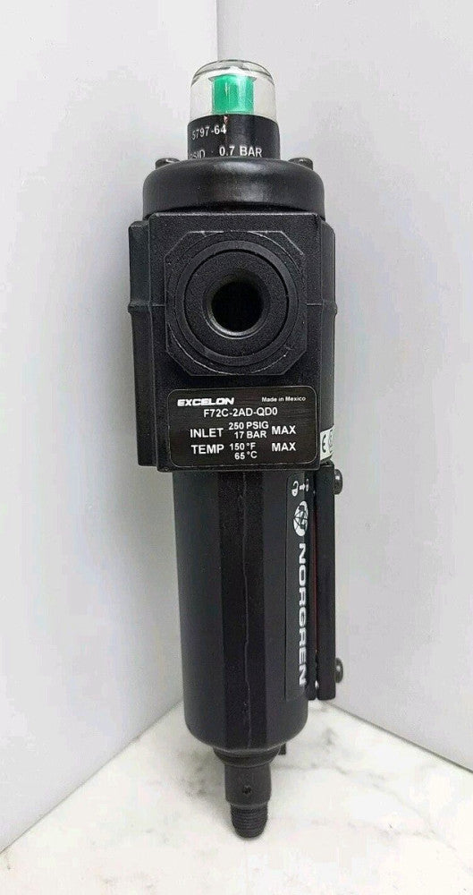 Norgren Excelon F72C-2AD-QD0 Oil Removal Filter Metal Bowl 250 Psig 1/4" Ptf