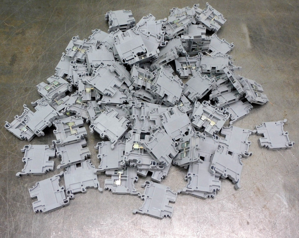 Entrelec M4/6 DIN Rail Terminal Block Lot of One-Hundred Ten (110)