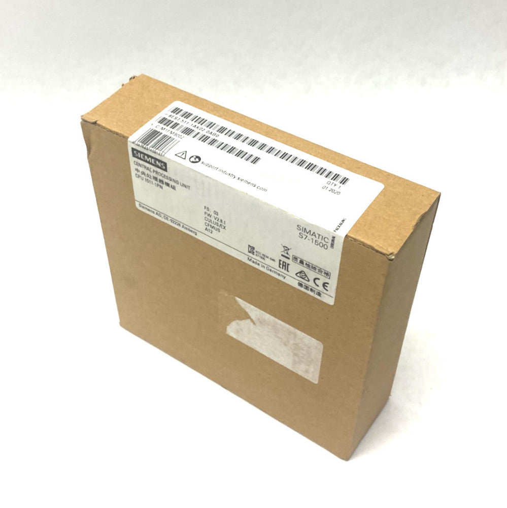 Siemens 6ES7 511-1AK02-0AB0 SIMATIC S7-1500 CPU Module 150kB 1Mb 1511-1PN