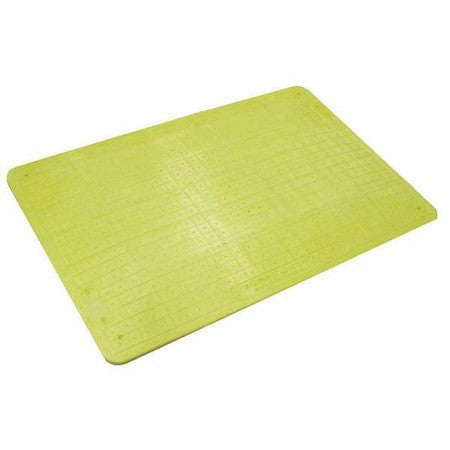 Zoro Select Csp-Tc27-Y Trench Cover Fiberglass Yellow, 31.5 In W X 47.2 In L,