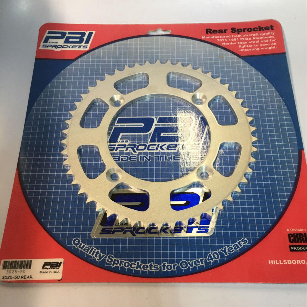 PBI 3025-50 Plate Aluminum Rear 50T Sprocket 