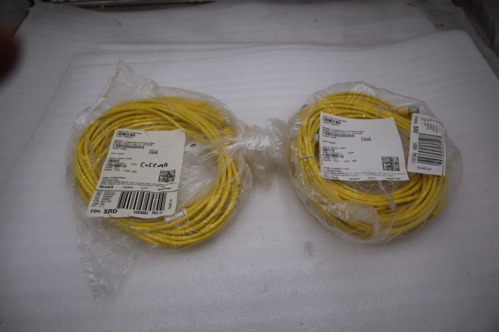LOT OF 2 - LUMBERG AUTOMATION RKT 4-633/5M CORDSET  FEMALE STRAIGHT 4 PIN #H1002
