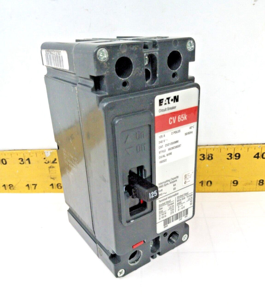 Eaton 125 Amp Circuit Breaker 240 VAC 2 Pole  CV2125XMM