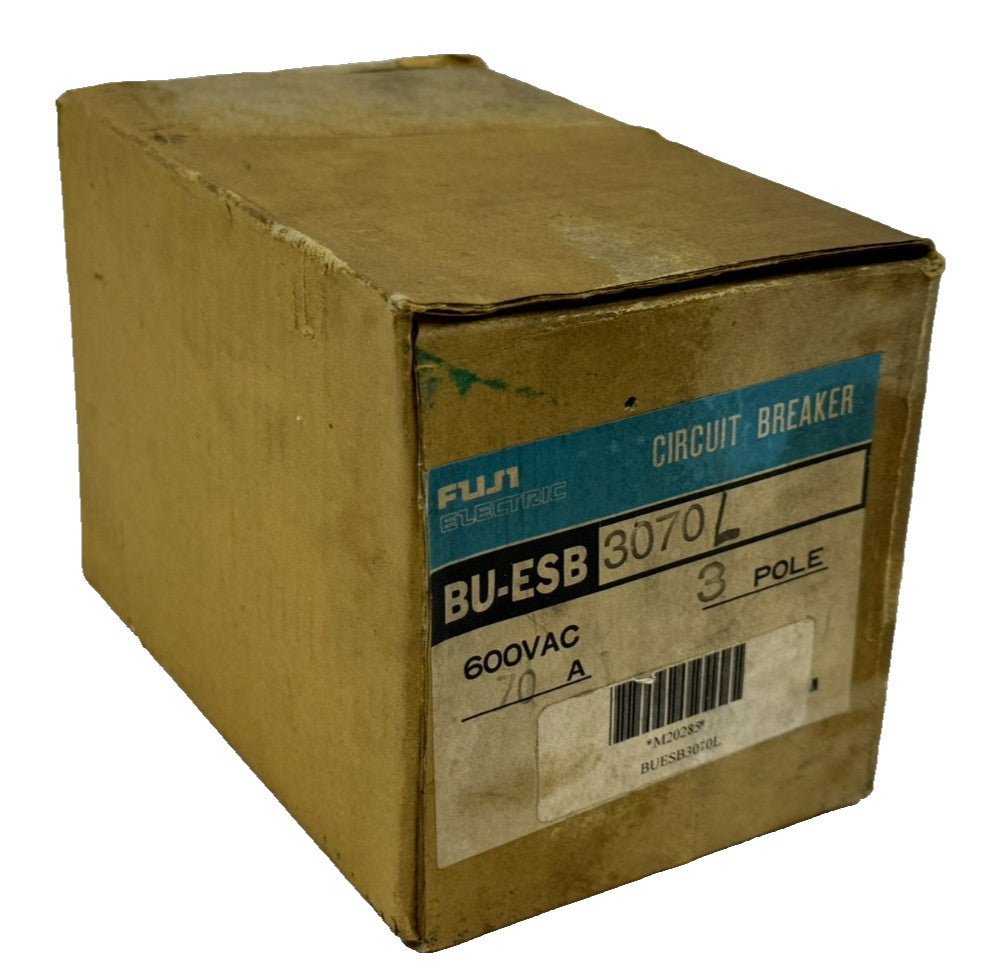 NEW FUJI ELECTRIC BU-ESB3070L CIRCUIT BREAKER 600VAC 3P 70A BU-ESB3070