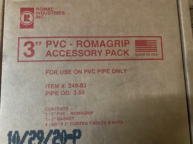 3" PVC Romagrip Accessory Pack # 249-03 (NEW)