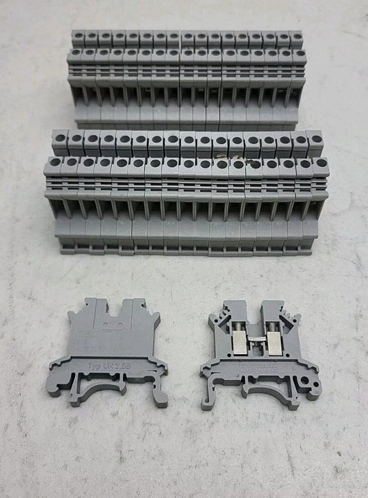 36 Pack Phoenix Contact UK2,5B Grey Din Rail Wire Terminal UK25B UK2.5B