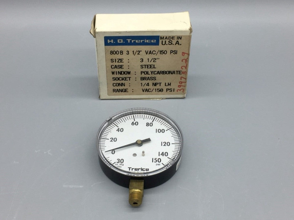 NEW Trerice 6635481 Pressure Gauge 0-150 Psi 