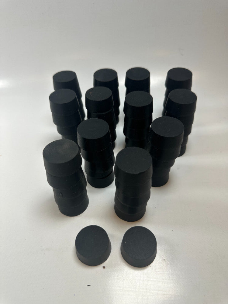 Rubber Feet Threaded Metric M5x0.8 30x27x14mm (Lot of 62pcs) New Fast Ship