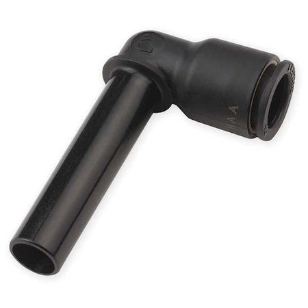 Legris 3184 08 00 Extended Elbow, 5/16 In Or 8Mm Tube Size, Nylon, Black, 10 Pk