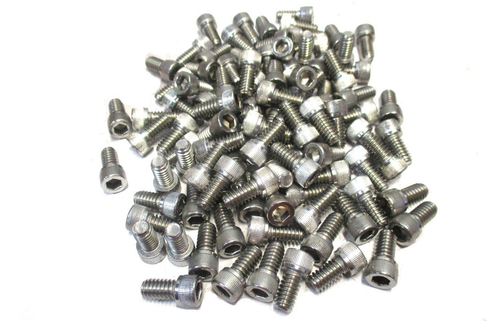 NEW 198619 1/4-20 UNC 1/2" OAL 3/16" Hex Socket Cap Screw - Lot of 100