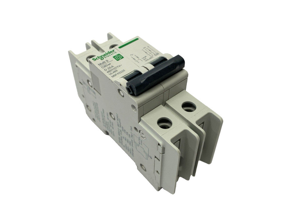 Schneider Electric M9F43225 Miniature Circuit Breaker Multi9 2-Pole 277/480V 25A