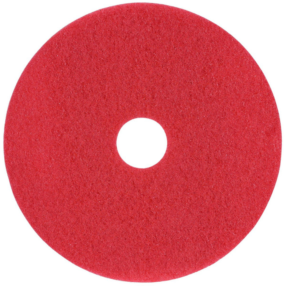 Case of 5 Sanico MVP Lead Off 18" Red Buffing Floor Pad