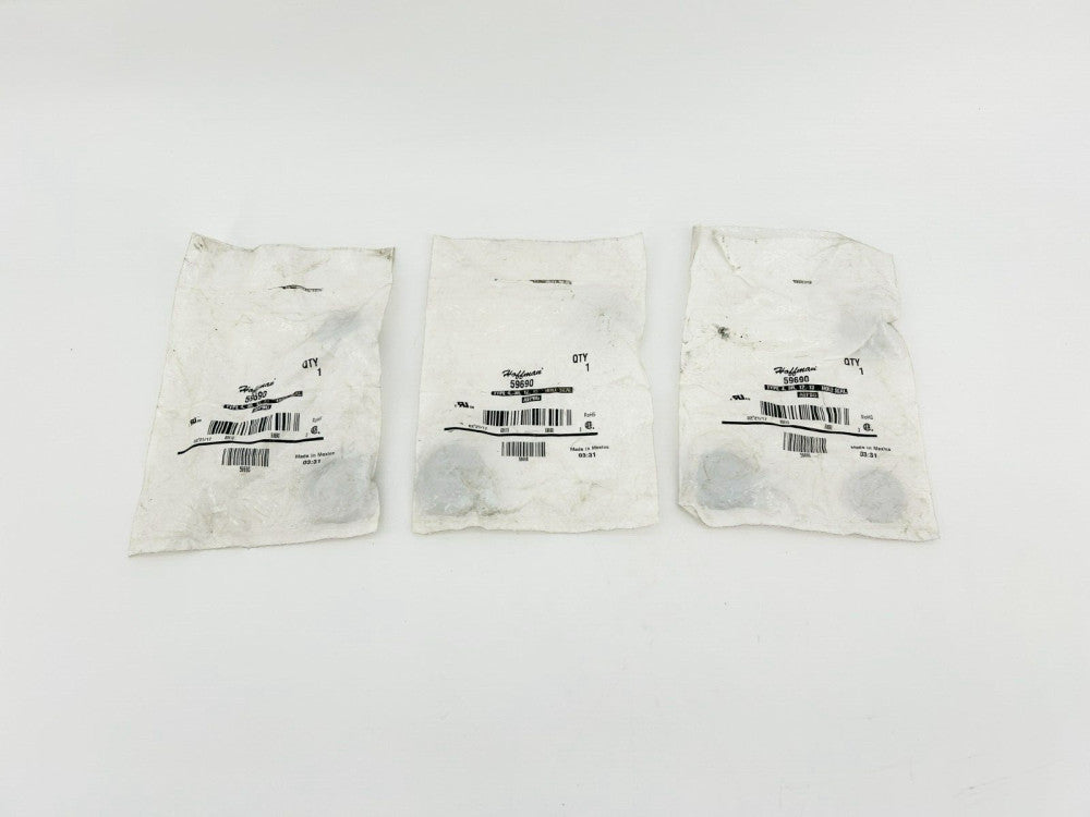 Lot of 3 New Hoffman 59690 Hole Seal Type 4, 3R