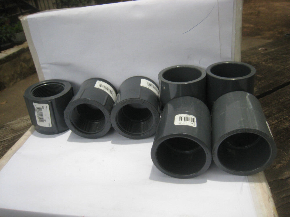 7 Charlotte Pipe 1-1/2 In. Sch. 80 female  PVC Coupling  MIX 4-SLIP 2slip/thr 1