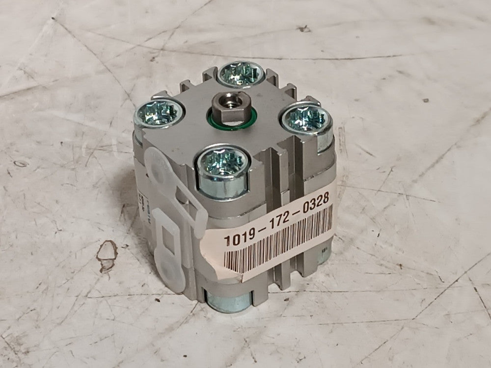 Festo ADVU-32-10-P-A compact pneumatic cylinder 32mm bore 10mm stroke as shown