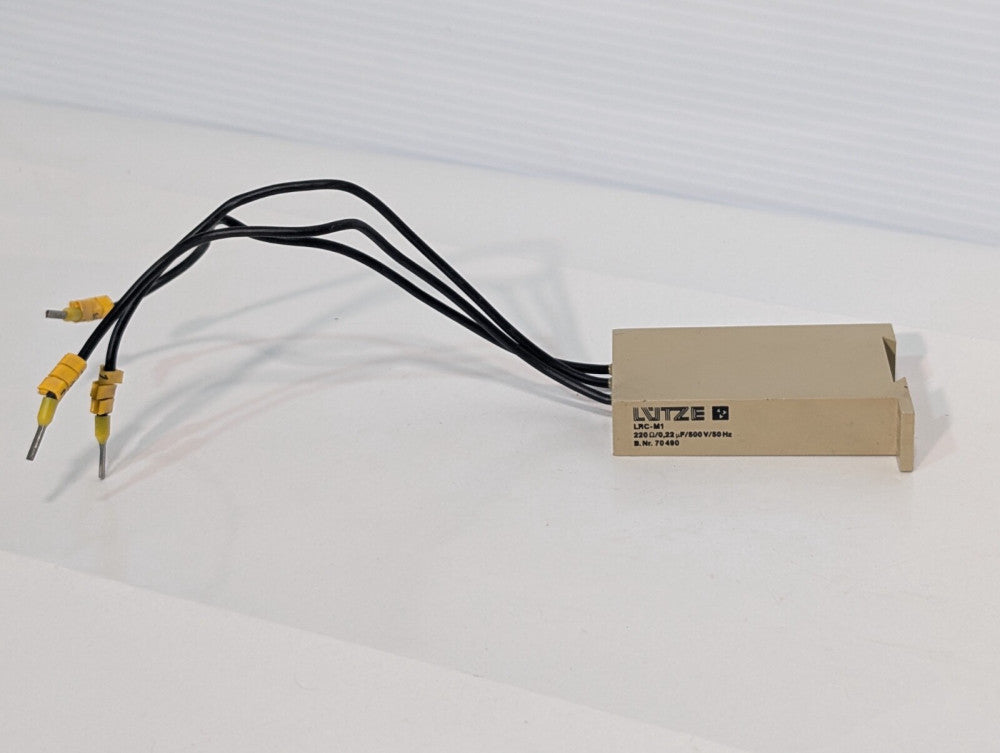 Lutze LRCM1 70480 Motor Suppression RC Module, 220/0.22 uF/500V/50Hz, as shown