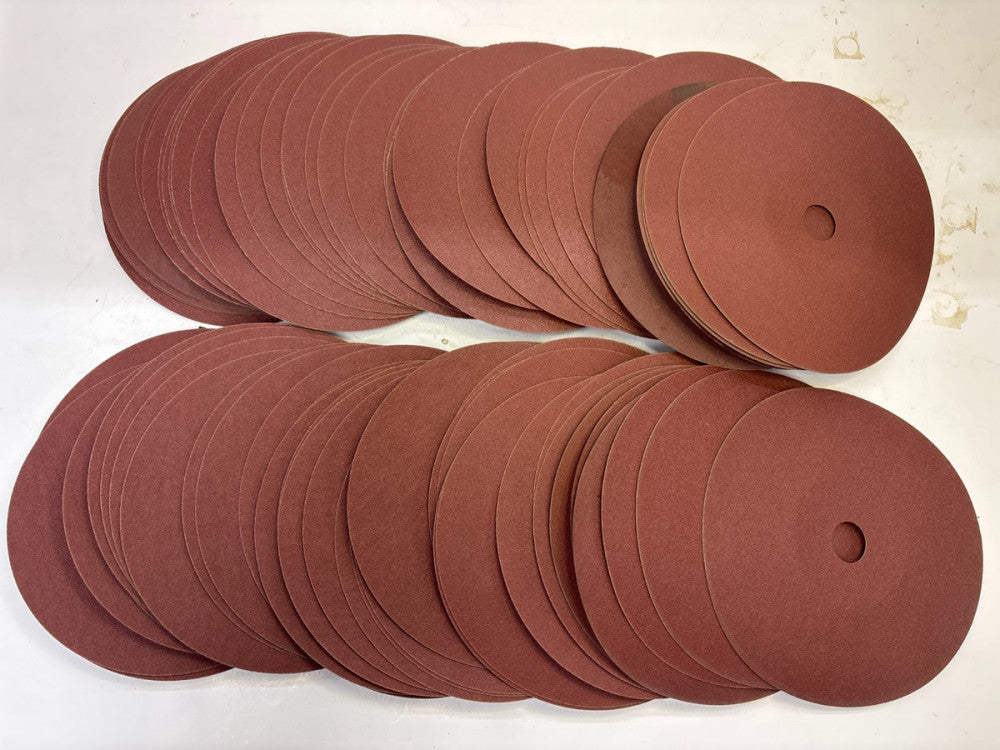 LOT OF 75 HERMES ABRASIVES 7" X 7/8" 24 GRIT RESIN BOND DISCS RB 314