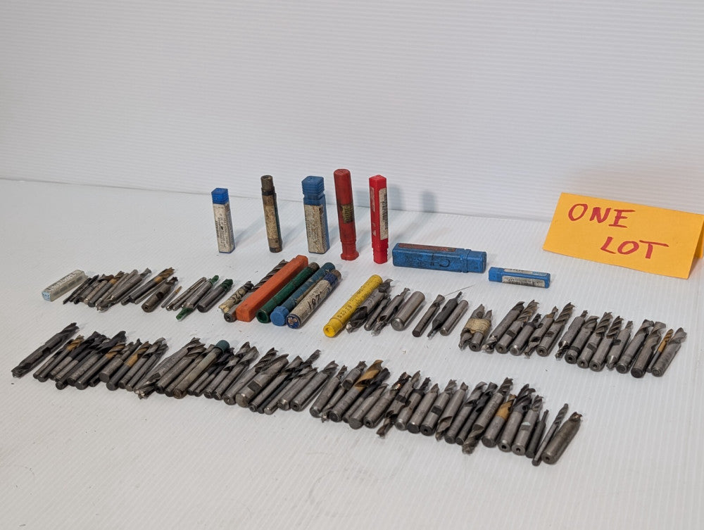 Large Lot(100+) Double and Single Sided Drill Bits, Mills, Varying Sizes / Types
