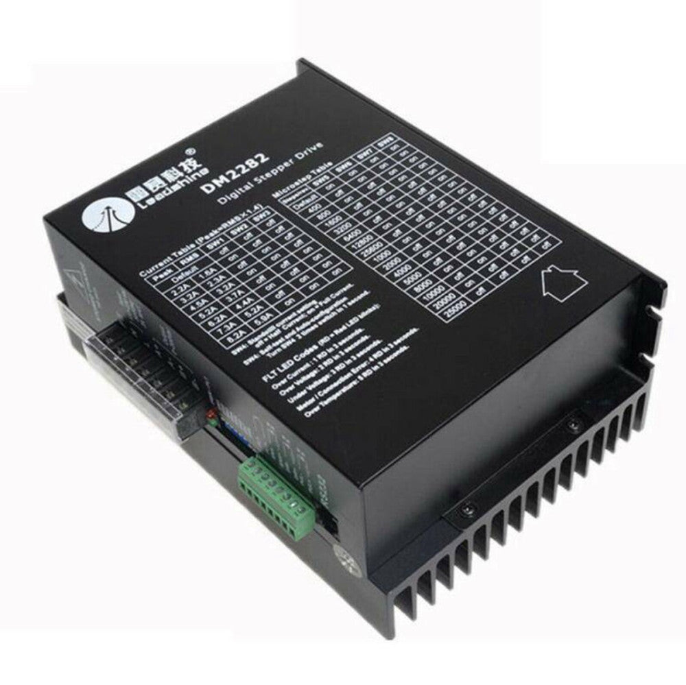 Leadshine DM2282 2/4 Phase Digital Stepper Motor Driver 80-220VAC 0.5-8.2A New