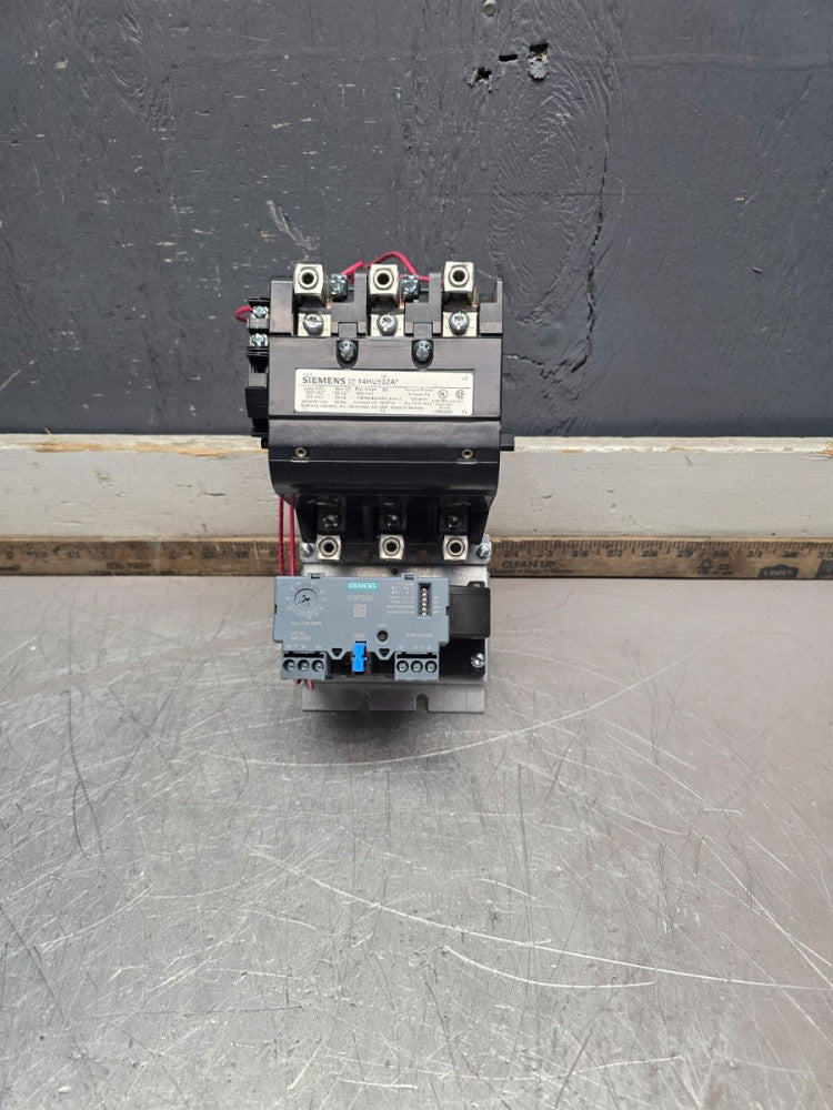 SIEMENS SIZE 3 STARTER 14HU†32A*, W/3UB8133-4GW2, 110/220V COIL, MAKE OFFER!