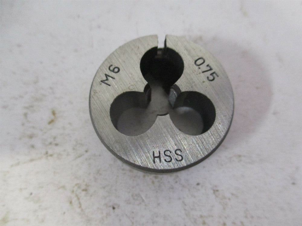 M6 x 0.75" High Speed Steel Round Adjustable Screw Die 