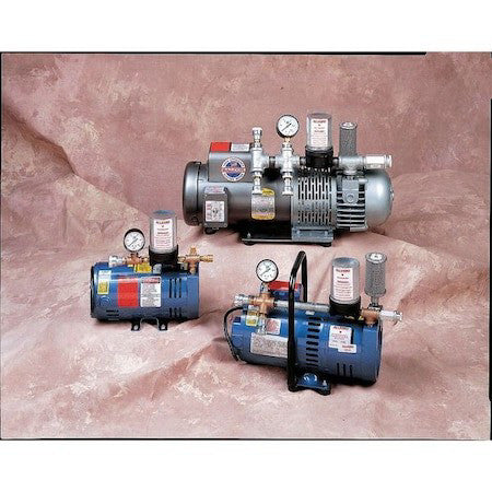 Allegro Industries 9821 W/ 3/8 Hansen Ambient Air Pump,115Vac,0 To 15 Psi