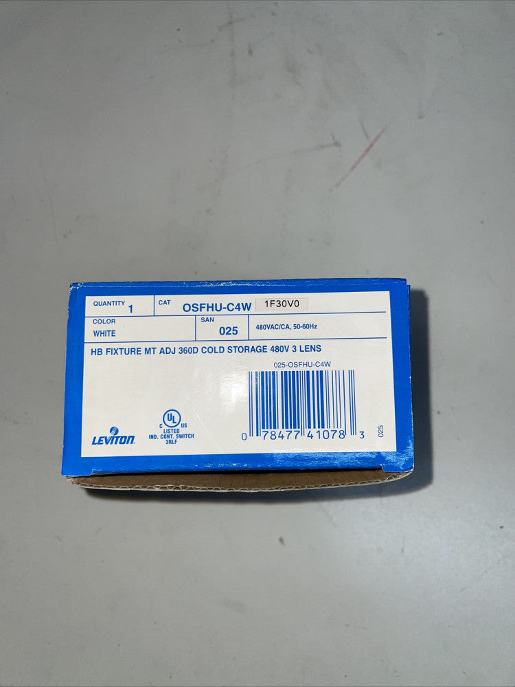 1- NEW   Leviton OSFHU-C4W  Infrared Occupancy Sensor 480VAC