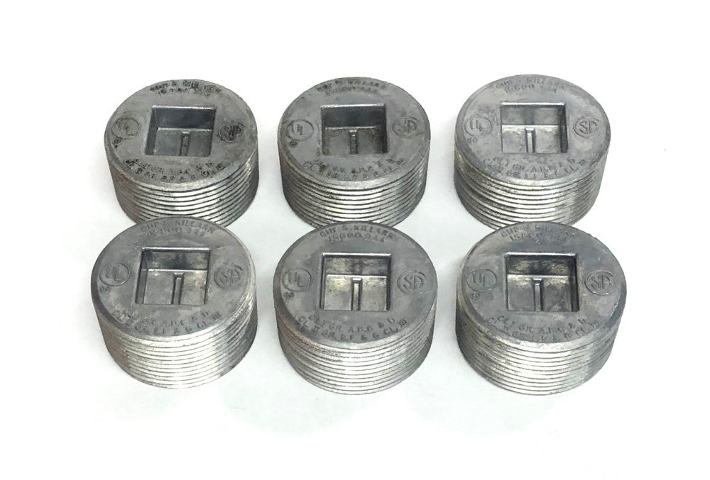 Killark Cup-5 1.88 Inch OD 1.49 Inch ID Close Plug 15800-AAA [Lot of 6] NOS