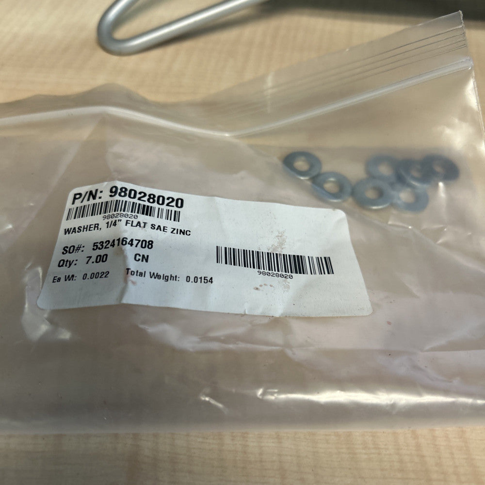 Karcher WASHER, 1/4", SAE, FLAT ZINC 98028020 ( 7PC LOT) *FREE SHIPPING*