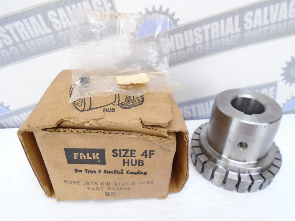 FALK - 0703516 - 4F HUB - .875 Bore - 3/16 x 3/32 - (NEW in BOX)