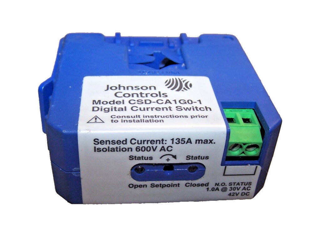 JOHNSON CONTROLS DIGITAL CURRENT SWITCH 135 AMP MAX 600 VAC  CSD-CA1G0-1